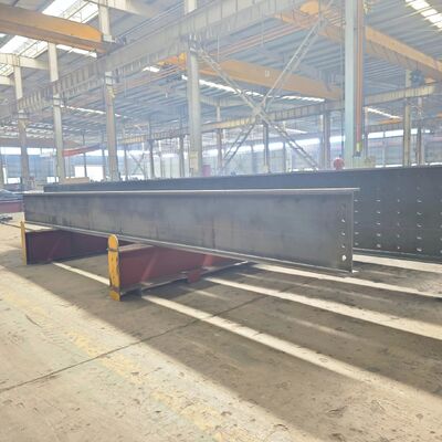 Quality SA2.5 Shot Blasting Welded H-Beam, Structural Steel Girder for Overseas Projects factory