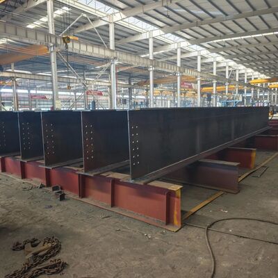 Quality Welded H-Beam Girder, Custom Fabricated Structural Steel Beam for Public Buildings factory