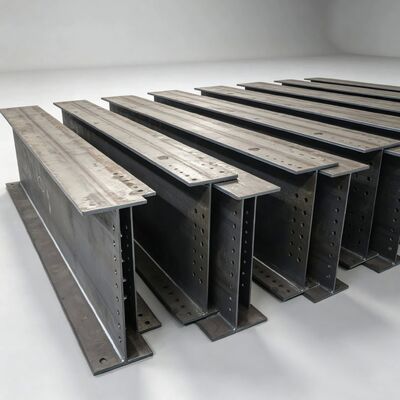 Quality Welded H-Beam Steel Girder, Strict Dimensional Tolerance H Section Beam for Engineering factory