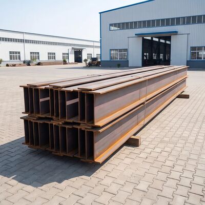 جودة مقطع فولاذي إنشائي على شكل حرف H مدلفن على الساخن، شعاع H Q235B Q345b لمشاريع البناء مصنع