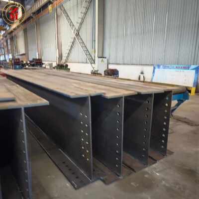 Kualitas Anti-korosi Otomatis Submerged-Arc Welded SA2.5 Shot-Blast-Treated Cost-Saving Custom H-Beam untuk Struktur pabrik