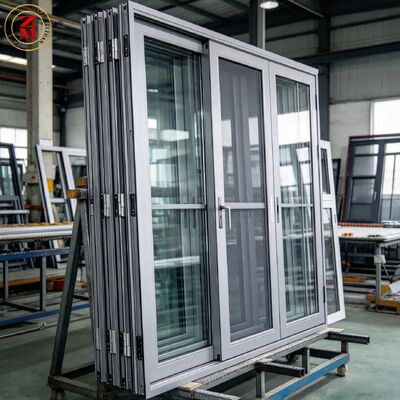 جودة الباب المنزلق من الألومنيوم، الإطار الضيق المزدوج المزدوج الزجاج المزدوج للغرفة المعيشة مصنع